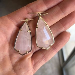 Kendra Scott Rose Quartz Earrings